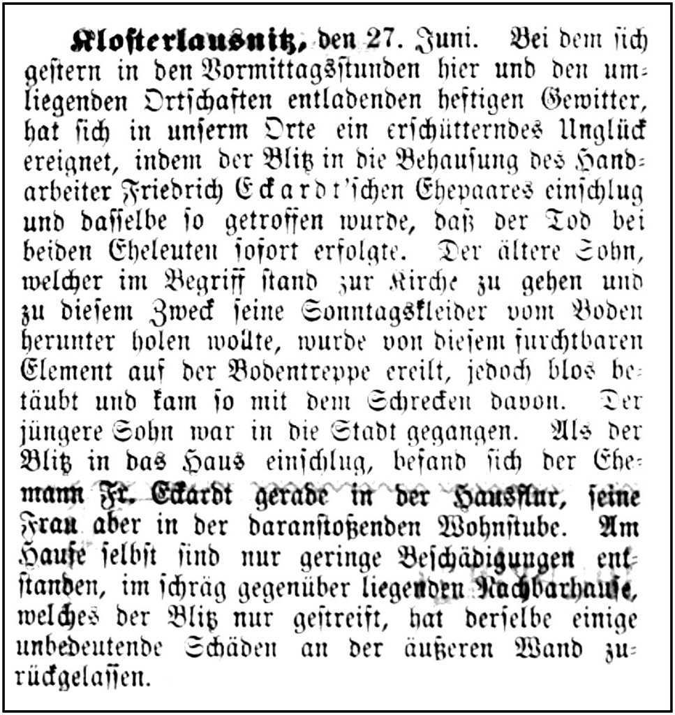 1881-06-26 Kl Tode durch Blitzschlag